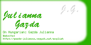 julianna gazda business card